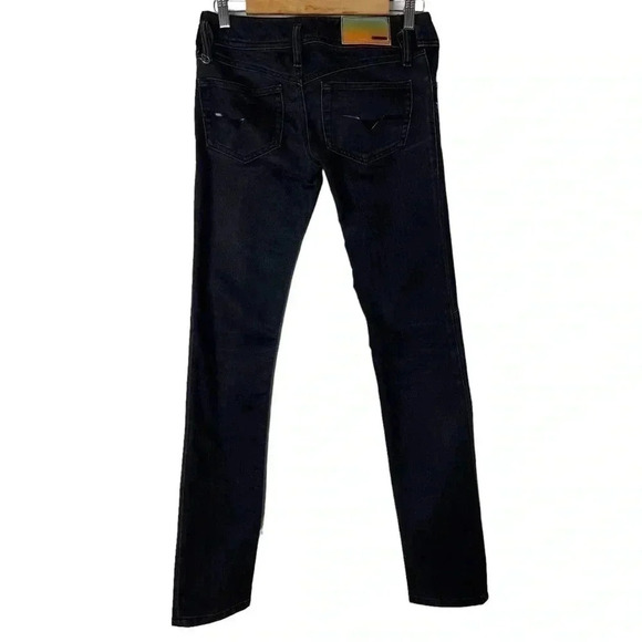 Diesel Low Rise Matic Slim-Tapered Jeans Wash 008Z1 Black Denim Jeans W25 - Picture 5 of 10